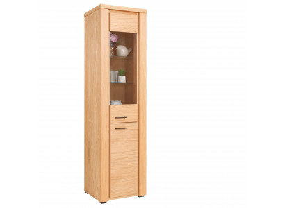 Vitrinn Buche Kommode Holz Eenzelvitrinnen Glasschaf Schief Schaf Miwwelen